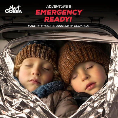 Emergency Blankets for Survival Gear and Equipment x6, Space Blanket, Mylar - Image 4