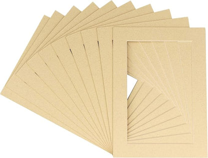 Pack of Ten Acid Free 8.5x11 Mats Bevel Cut by Poster+Palooza