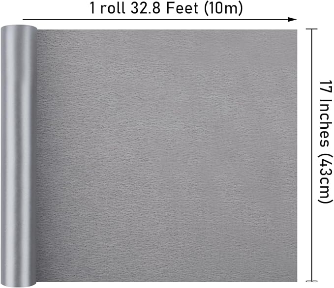 NESCCI Silver Matte Wrapping Paper, Solid Color Pearly-Lustre Paper, Gift - Image 3