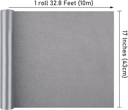 NESCCI Silver Matte Wrapping Paper, Solid Color Pearly-Lustre Paper, Gift - Image 3