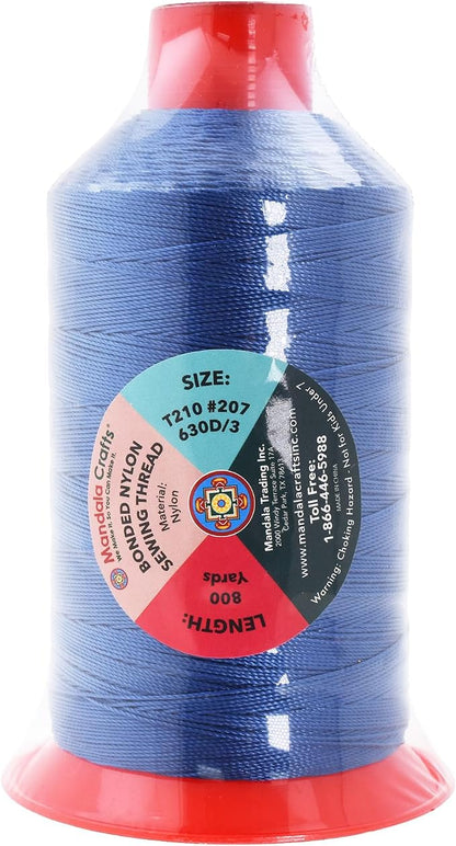 Mandala Crafts Bonded Nylon Thread Denim Heavy Duty Sewing Threads - Image 3