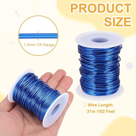 uxcell 16 Gauge / 1.5mm Anodized Aluminum Wire - Image 2