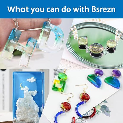 Bsrezn 100g UV Resin Hard with 8 Wooden Sticks Premixed Resina UV - Image 6