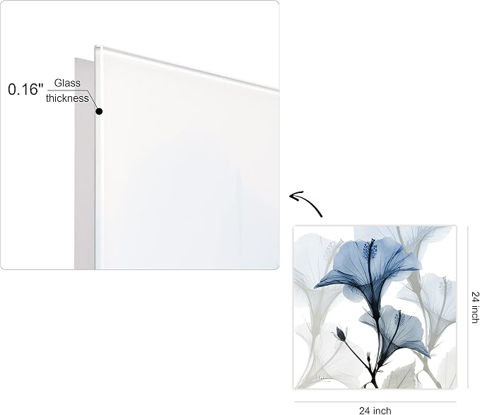 Empire Art Direct Frameless Free Floating Tempered Glass Panel Graphic Wall Art - Image 10