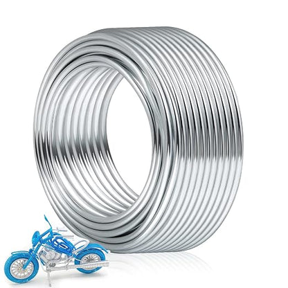 3mm Craft Wire for Sculpting, 52 Ft Aluminum Bendable Thick Metal for Bonsai by Cruzix