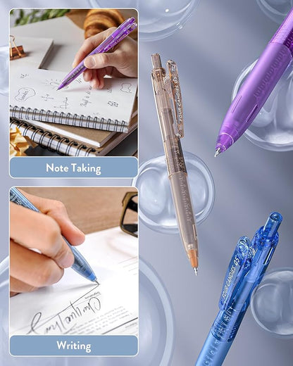 Four Candies 12Pack 0.5mm Black Ink Quick Dry Retractable Gel Pen Set, Cute - Image 8