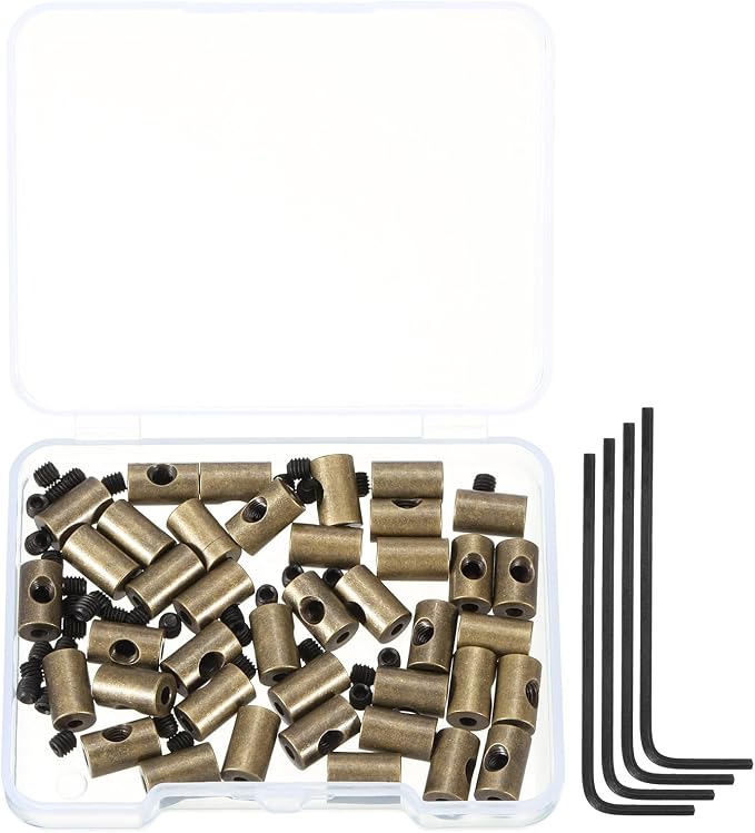 MECCANIXITY 40 Pcs Metal Locking Pin Backs, Locking Pin Keepers Clasp 9mm by MECCANIXITY