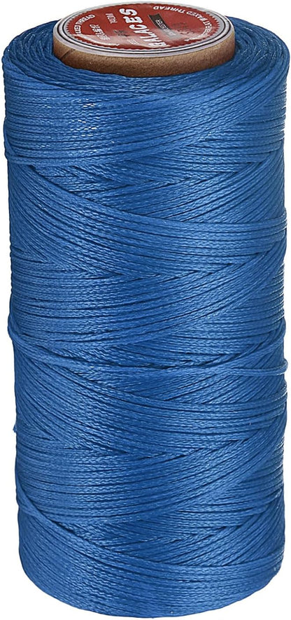 uxcell Flat Leather Sewing Waxed Thread, 140m / 153 Yards Polyester Wax String by uxcell