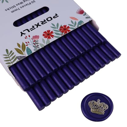 30 Pieces 7mm Sealing Wax Sticks by PORXFLY
