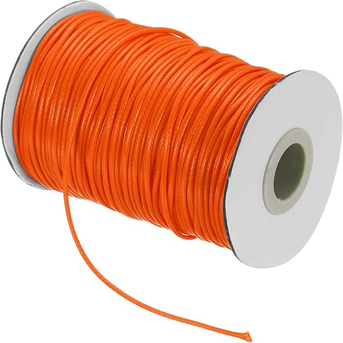 MECCANIXITY Waxed Cord 1.5mm Waxed Thread 87 Yard Wax String Leather Cord by MECCANIXITY