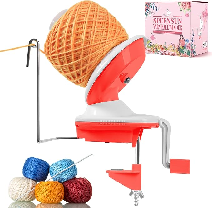 SPEENSUN Yarn Spinner, Yarn Cake Winder, 3.5 OZ Easy-to-Install and Efficiently by SPEENSUN
