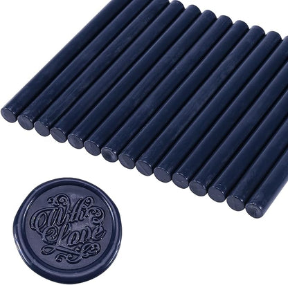 Yoption 15 Pcs Navy Blue Glue Gun Sealing Wax Sticks by Yoption