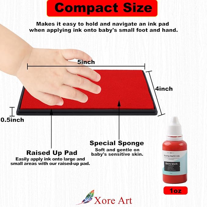 5"x4'' Large Ink Pad Washable Stamp Ink Pad - Image 2