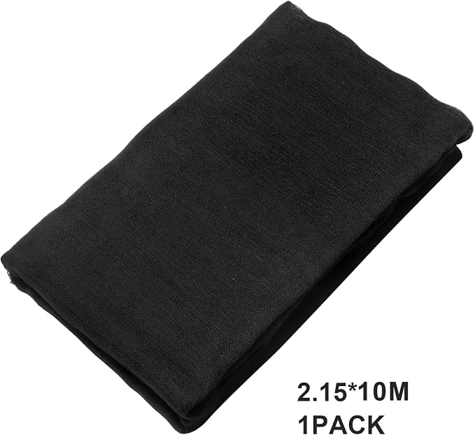 Boao Halloween Cheese cloth 85 x 394 Inch Black Cheesecloth Roll - Image 2