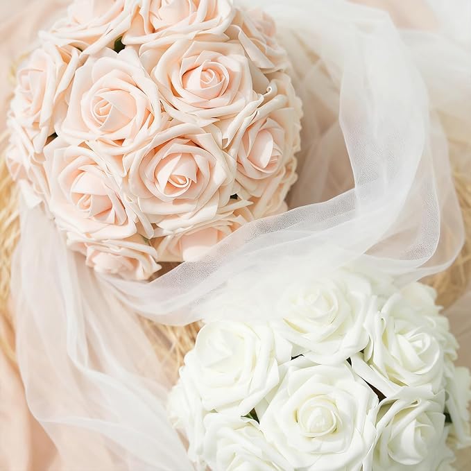Artificial Flowers Foam Fake Roses 25pcs Mix Colors Roses - Image 3