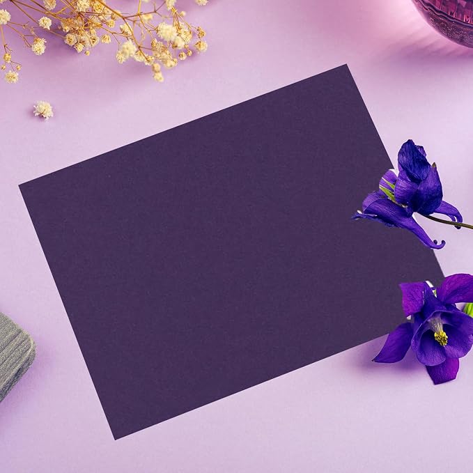 PA Paper Accents Stash Builder Cardstock 8.5" x 11" Royal Iris, 65lb colored - Image 7
