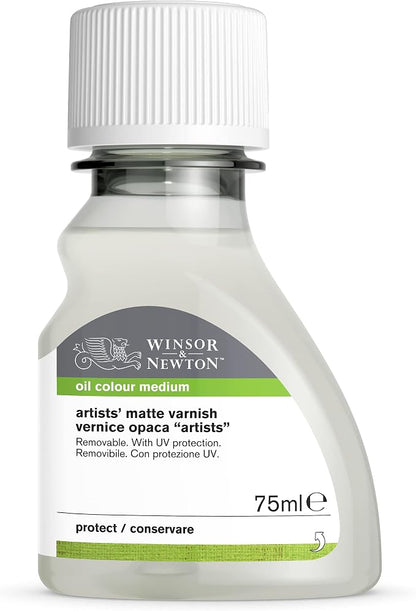 Winsor & Newton Professional Artists' Matt Varnish, 75ml Bottle - Image 8