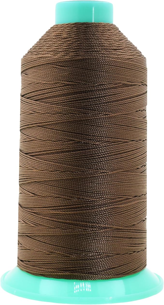 Mandala Crafts Bonded Nylon Thread Coyote Brown Heavy Duty Sewing Threads by MandalaCrafts