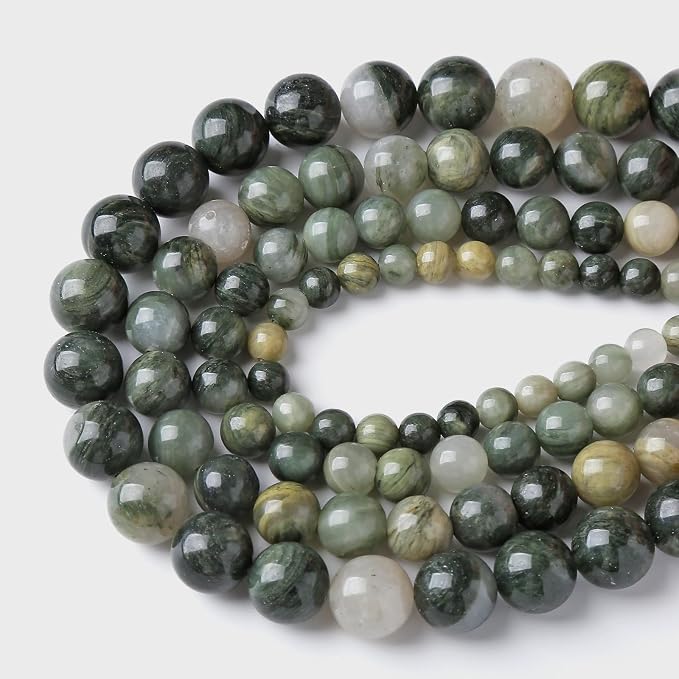 90pcs 4mm Natural Green Hair Quartz Stone Beads - Image 3