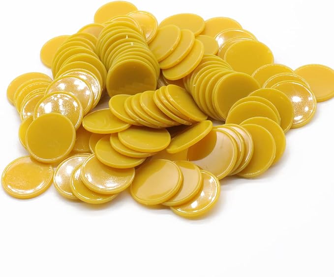 Set of 100 Opaque Plastic Learning Counters Mini Poker Chips Game Tokens by HAKITAROOM