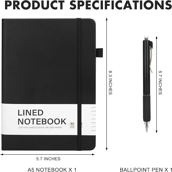 Aodaer 1 Set Lined Notebook Journal - Image 2