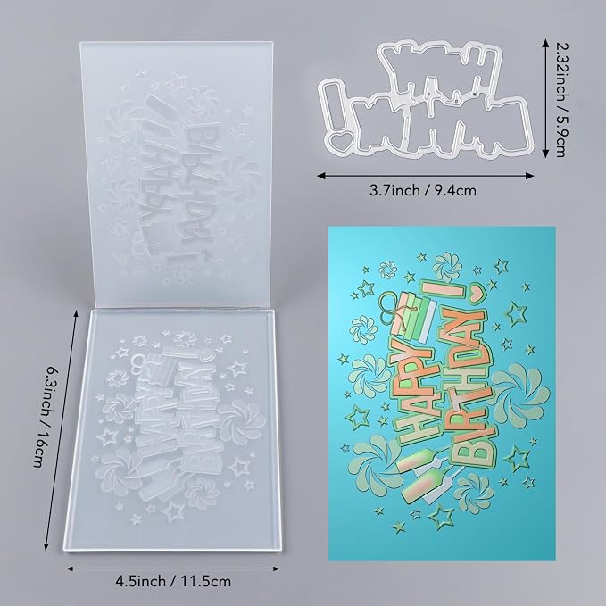 BAOFALI3D Embossing Folder and Metal Die Set - Image 2