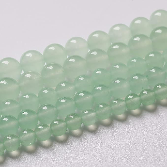 4mm 90pcs Natural Green Jade Chalcedony Beads Energy Healing Power Stone Beads - Image 2