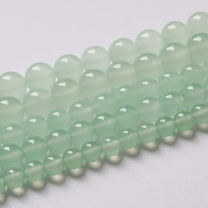 4mm 90pcs Natural Green Jade Chalcedony Beads Energy Healing Power Stone Beads - Image 2