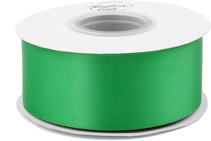 Humphrey's Craft 1-1/2 Inch Fern Green Double Faced Satin Ribbon - Image 3