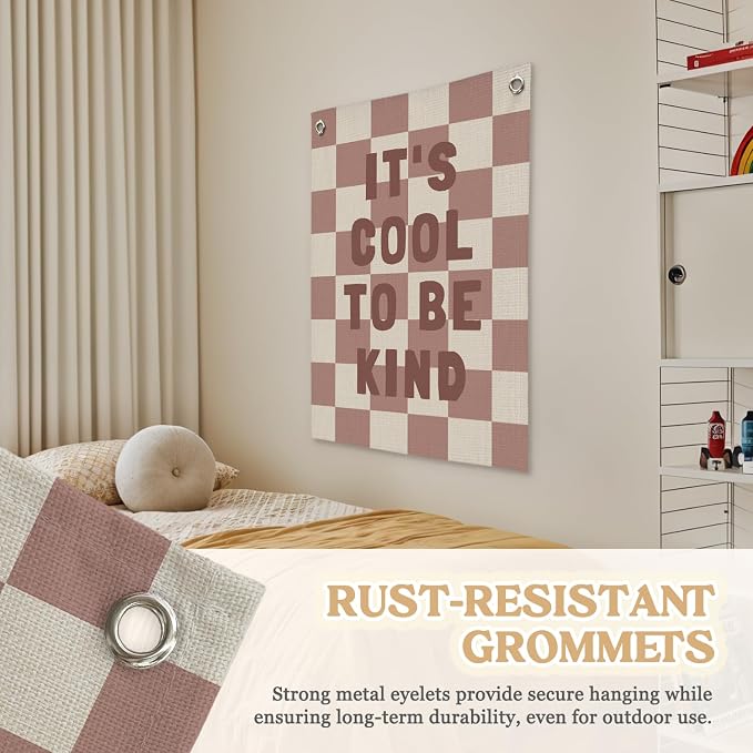 Kids Room Decor, It's Cool to Be Kind Banner - Image 6