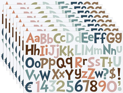 TaoBary 544 Pcs 2 Inch 16 Sheets Large Letter Stickers, Upper and Lower Case by TaoBary