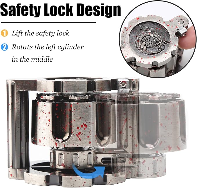 Bullet Dice, Revolver Bullet Metal Dice Set - Image 5