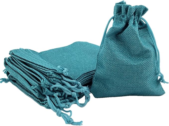Palmhomee Pack of 25 Burlap Gift Bags - Image 2