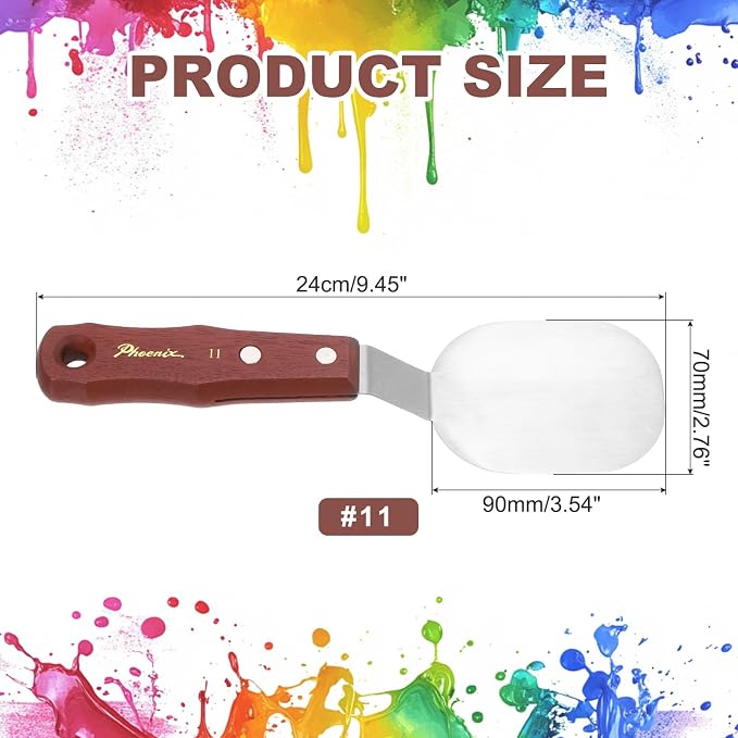 MECCANIXITY Pack of 1 Large Palette Knife No.11, 9.4" Long Palette Knives - Image 2