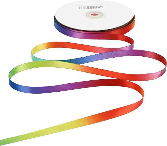 MEEDEE Rainbow Satin Ribbon by MEEDEE