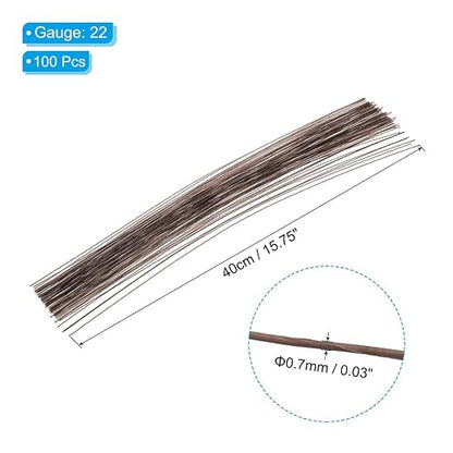 PATIKIL 22 Gauge 16" Floral Stem Wire - Image 2