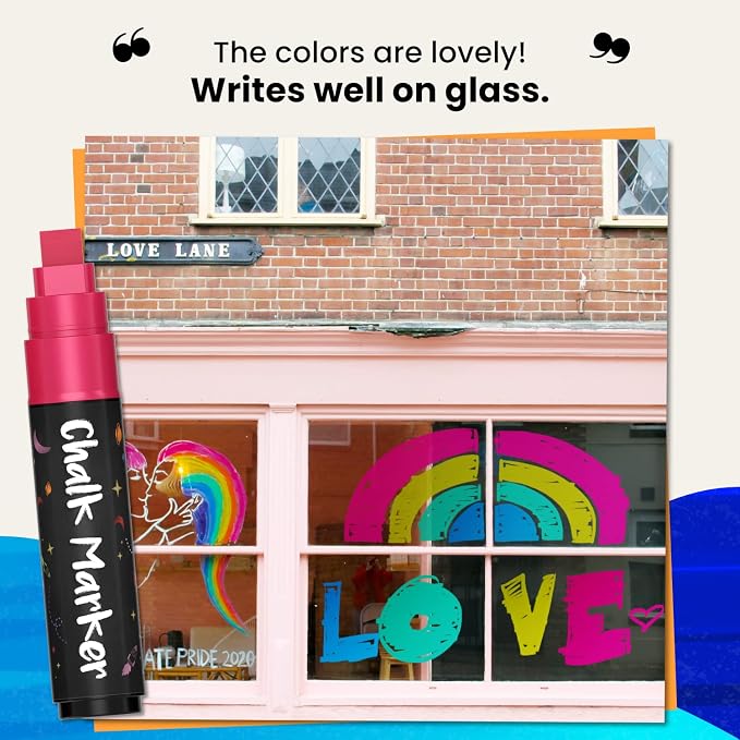 10mm Metallic Chalk Markers Liquid Chalk Pens - Image 7