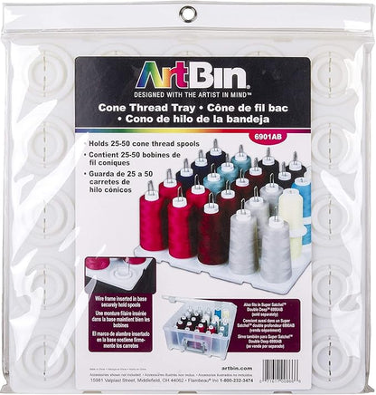 ArtBin 6901AB Cone Thread Tray, Sewing & Embroidery Serger Cone Thread Spool by ArtBin