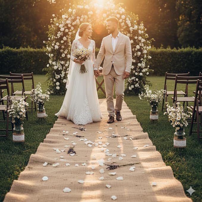 36-Inch Wide x 150 feet Long, Burlap Fabric Roll | 36" by 50 Yards | Non- - Image 4