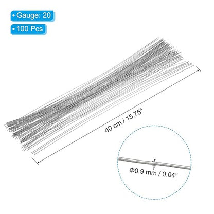 PATIKIL 20 Gauge 16" Floral Stem Wire - Image 2