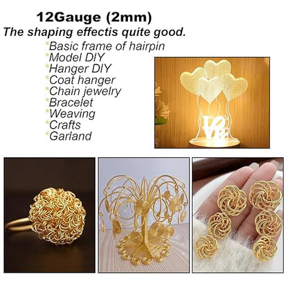 12 Gauge Aluminum Wire 35 Yards Anodized Metal Wire - Image 4