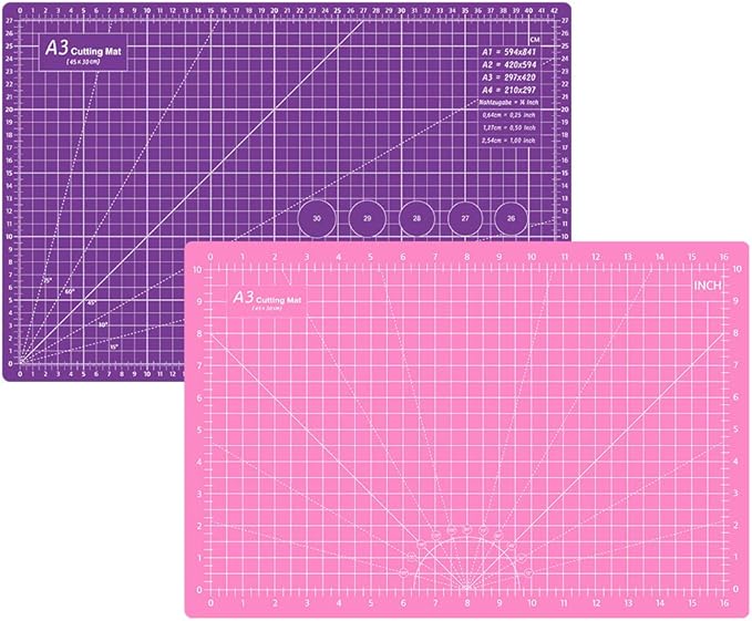 Headley Tools 18"x12" Thickened Self Healing Cutting Mat, A3 Rotary Cutting by HeadleyTools