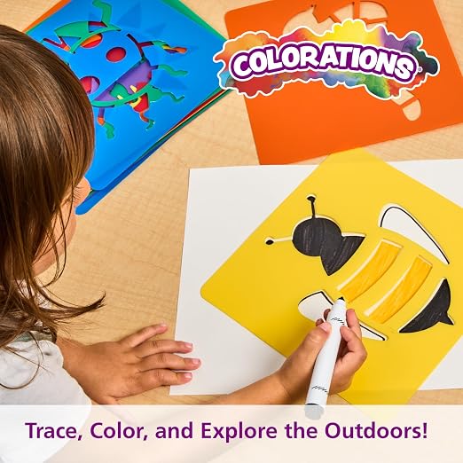 Colorations Garden Stencils, 12 Garden Designs, Made from Washable Plastic - Image 5
