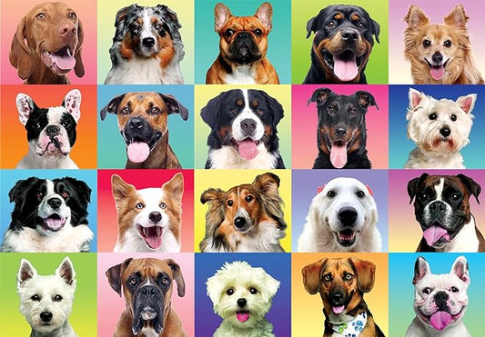 JOYIN 300 pcs Multicolor Dogs Puzzles, Jigsaw Puzzle by JOYIN