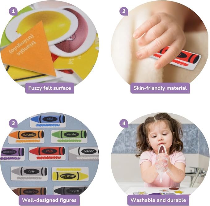 CHEFAN Felt Shape and Color Matching Game Set - Image 4