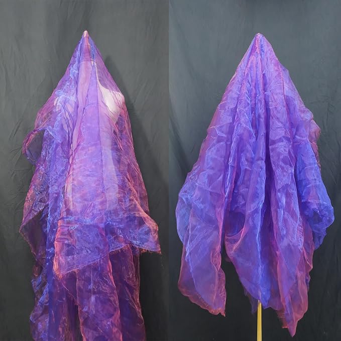 Two-Tone Iridescent Holographic Organza Fabric - Image 2