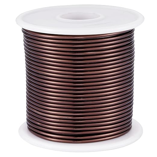 12 Gauge Light Brown Aluminum Craft Wire by OZXCHIXU