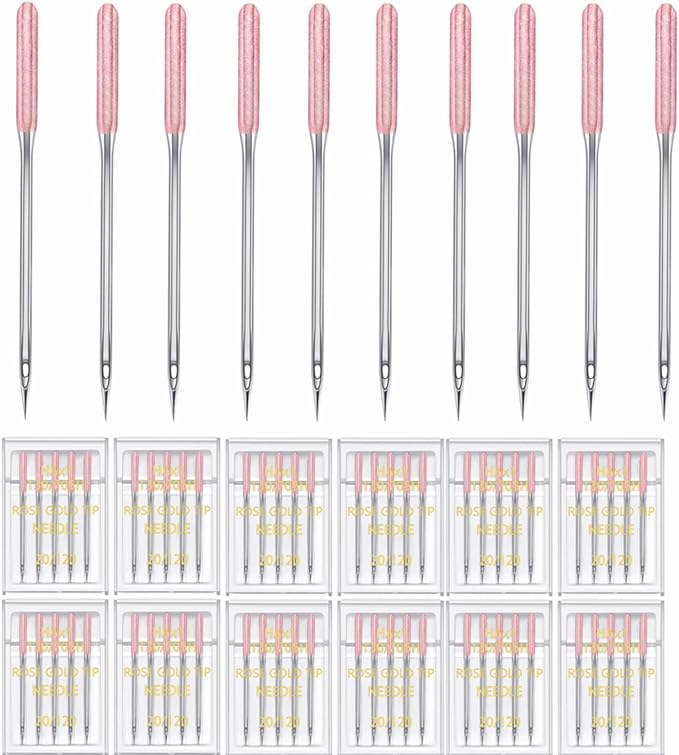 HONEYSEW 60 Pieces Sewing Machine Needles Universal Regular Point Machine by HONEYSEW