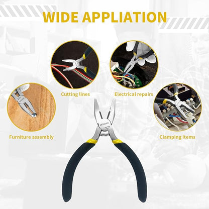 BOOSDEN Mini Lineman's Pliers, 5 Pack, 5 Inch High Leverage Cutting Pliers - Image 4