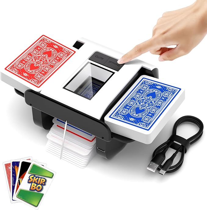 Automatic Card Shuffler, Rechargeable Cards Shuffler Machine by Unknown